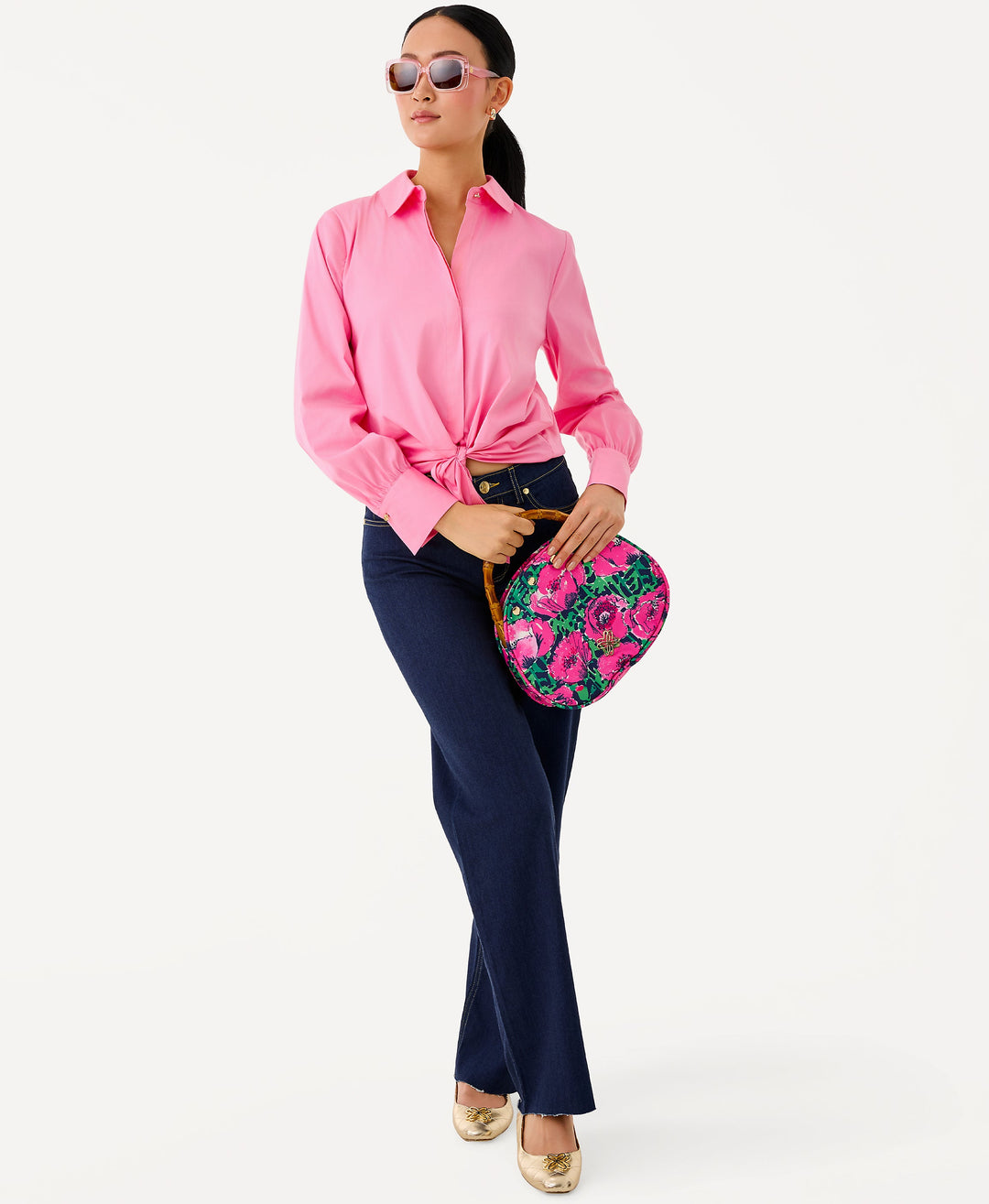 The Tie Lilly Shirt - Confetti Pink