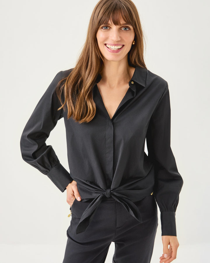The Tie Lilly Shirt - Noir