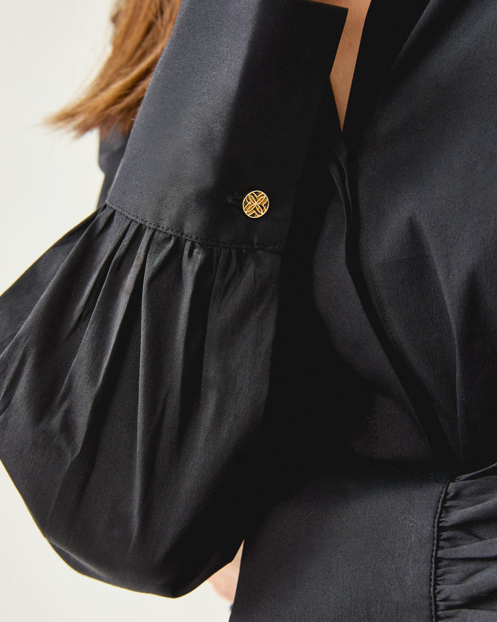 The Tie Lilly Shirt - Noir