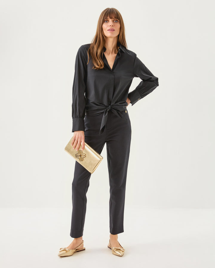 The Tie Lilly Shirt - Noir