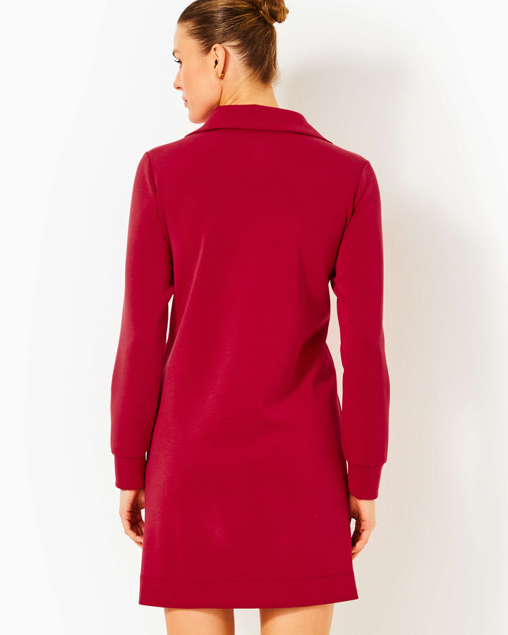 UPF 50+ Eleni Dress - Malbec Red