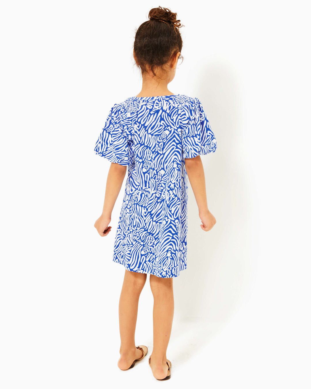 Girls Mini Rosen Dress - Martinique Blue Zee Bebe