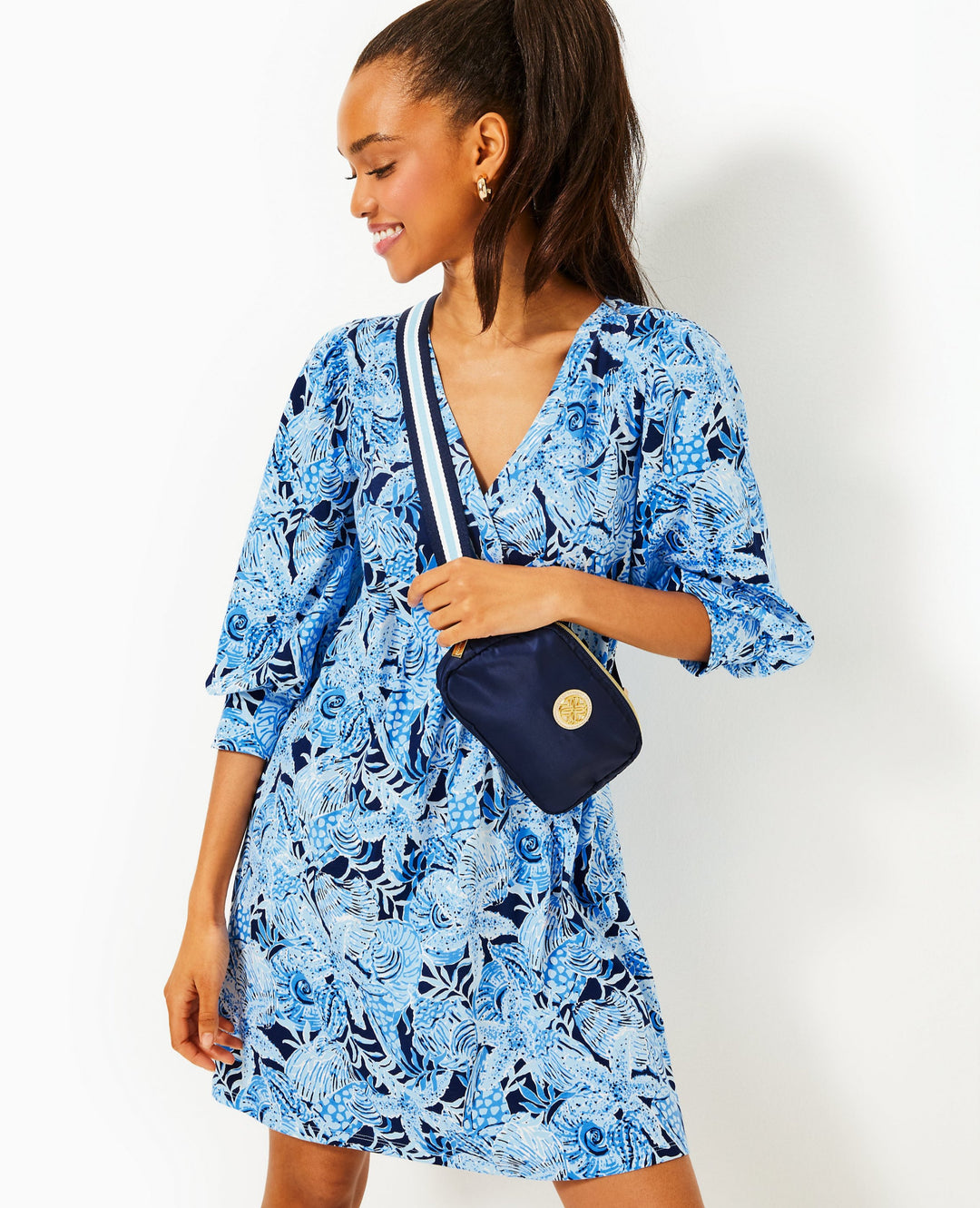 Cass Dress - Bonaire Blue Coastal Constellation