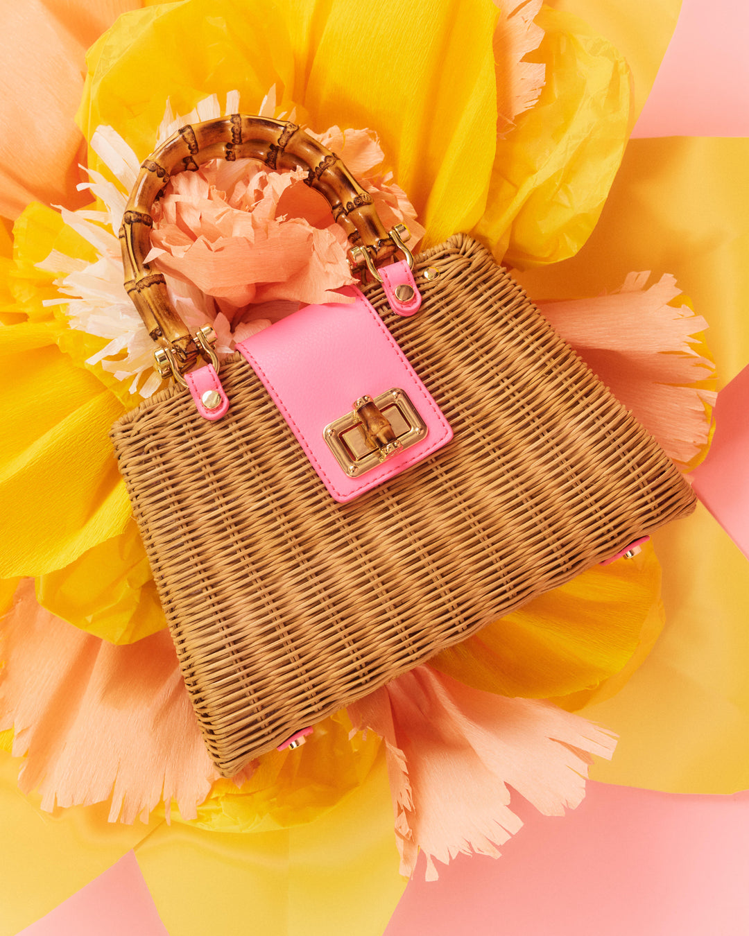 Leena Top Handle Bag - Cherry Blossom Pink X Honey