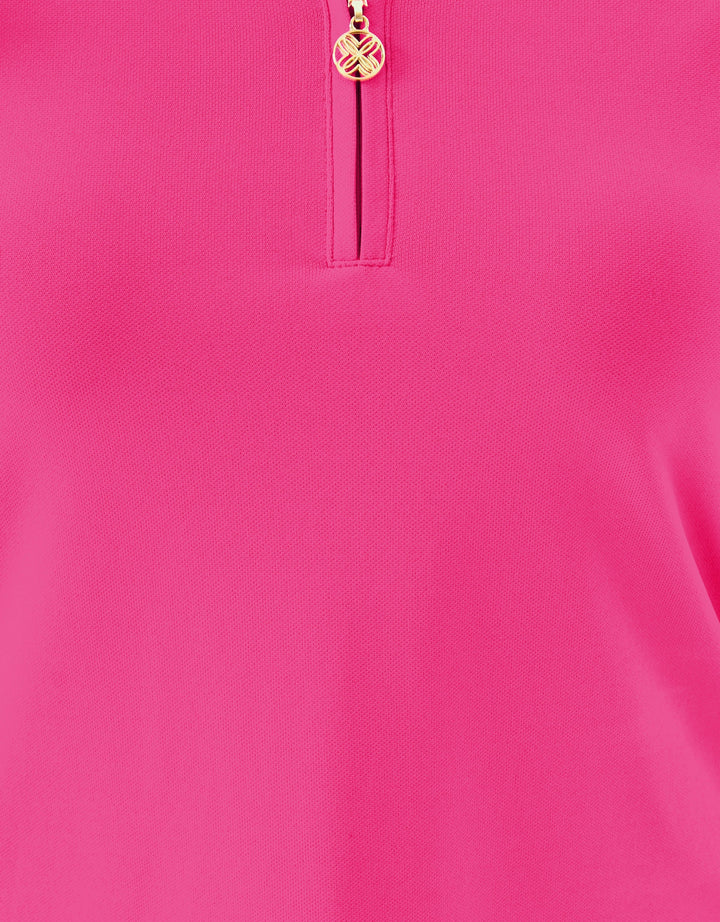 UPF 50+ Luxletic Love Active Polo - Parigi Pink