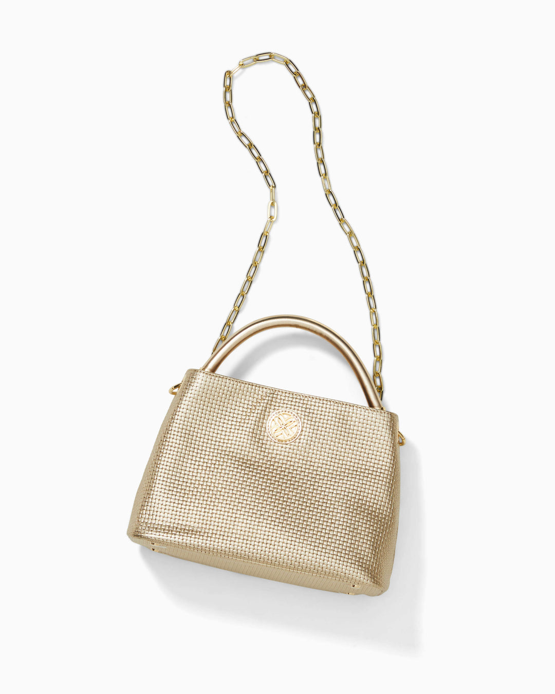 Vivette Top Handle Bag - Gold Metallic