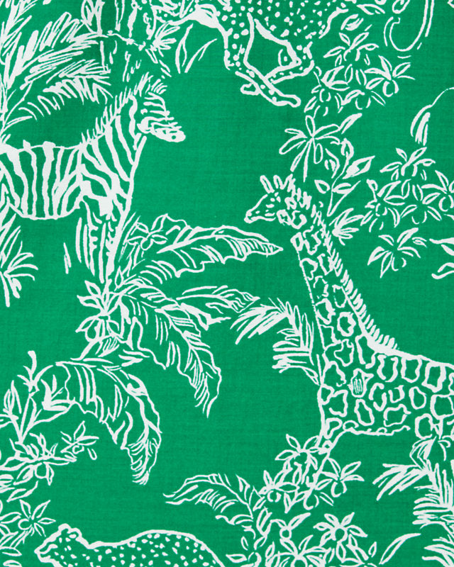 Kentlee Dress - Fiddle Leaf Green Safari Party – Peppermint Palm Lou