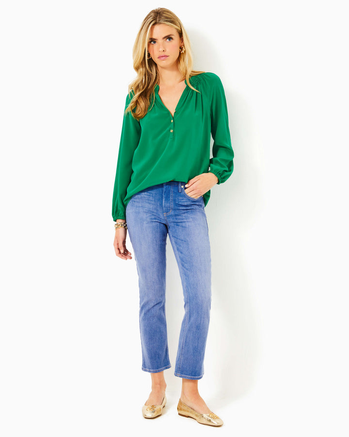 27" Liza High Rise Crop Flare Jean