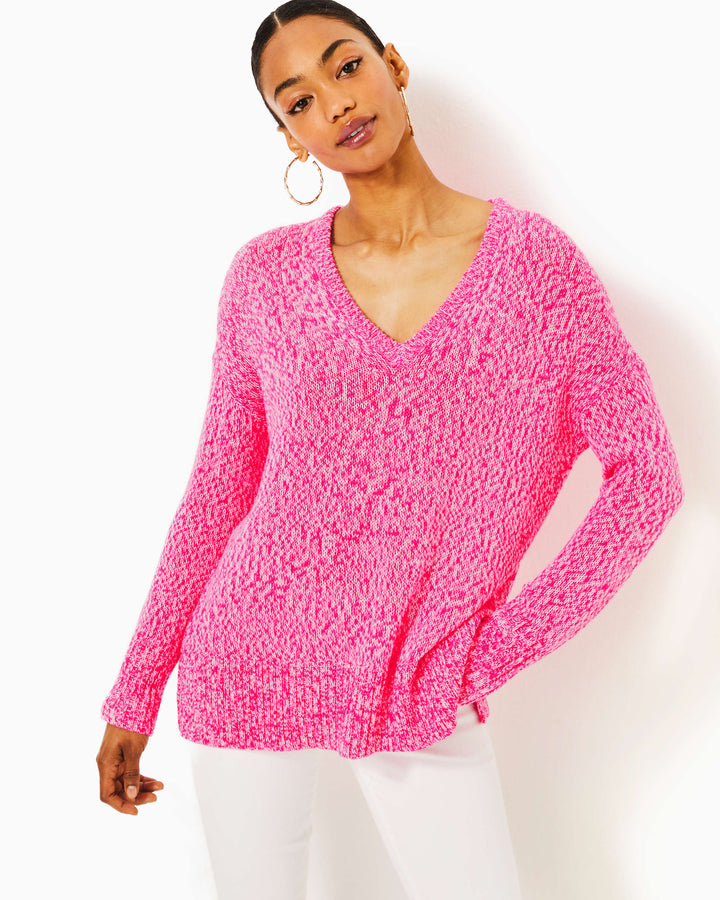 Bedford Sweater - Passion Fruit Pink Marl