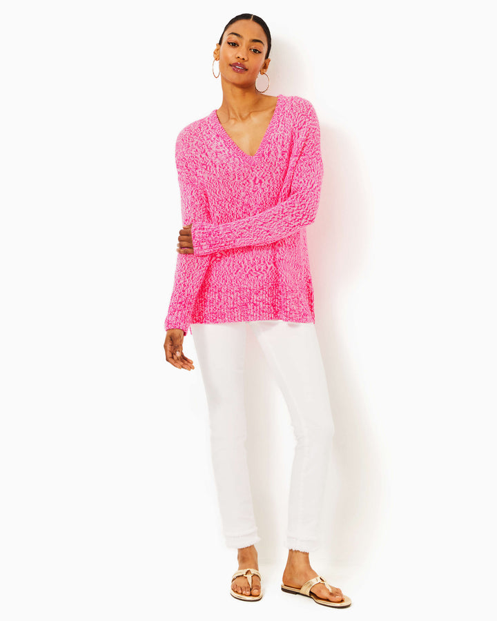 Bedford Sweater - Passion Fruit Pink Marl