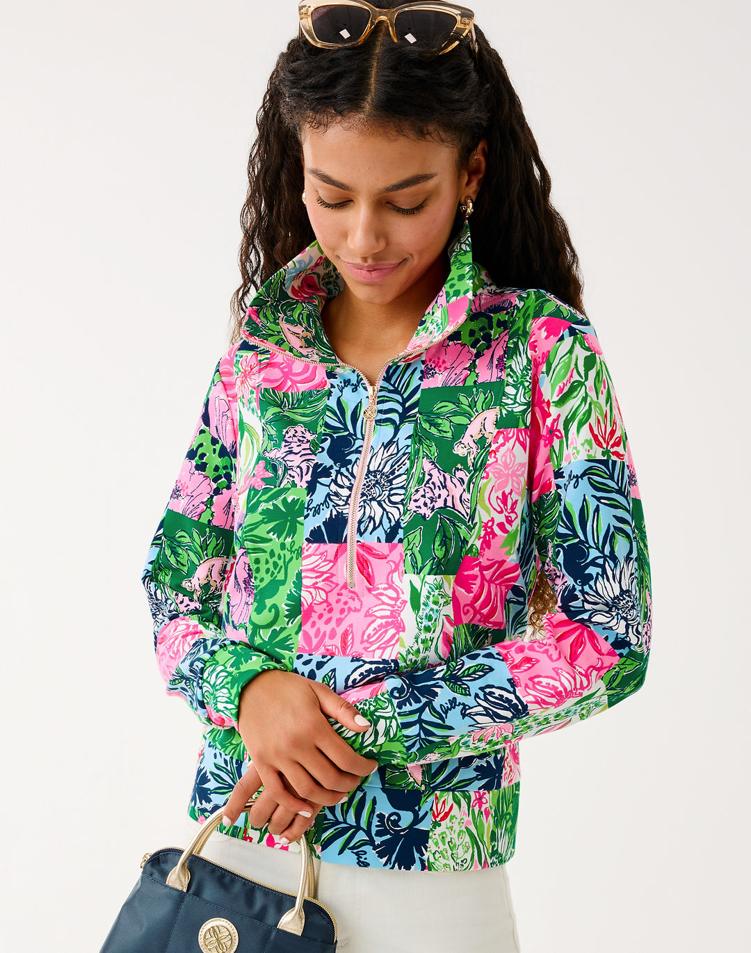 Eleni UPF 50+ Pullover - Multi Party Punch