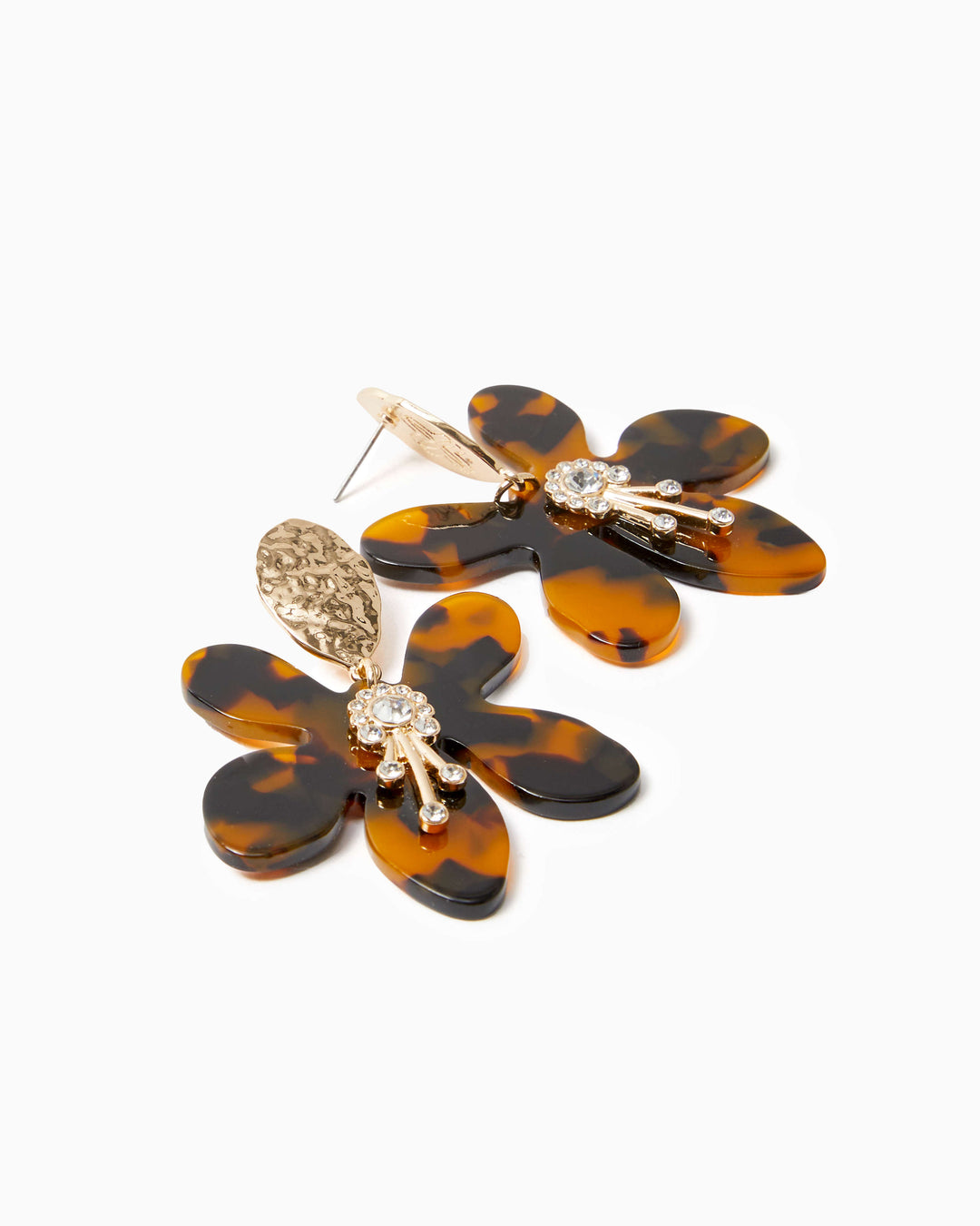 In a Flutter Earrings - Brown Tortoise