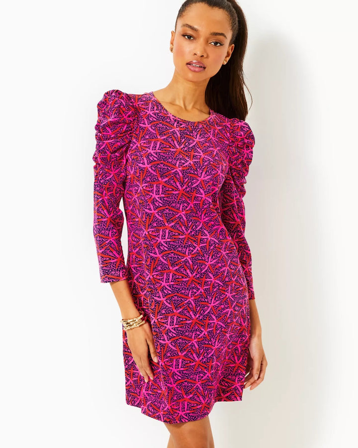 Steffie Dress - Passion Fruit Pink Star Searching