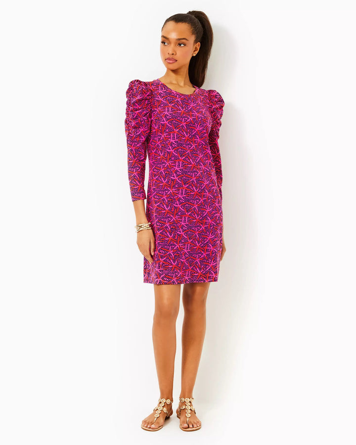 Steffie Dress - Passion Fruit Pink Star Searching