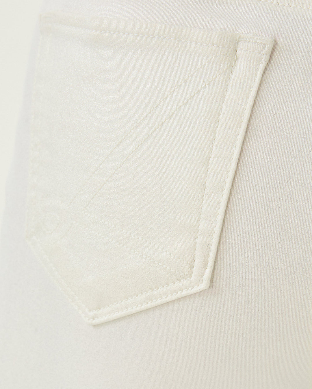 Liza Shimmer Crop Flare Pant - Coconut Metallic