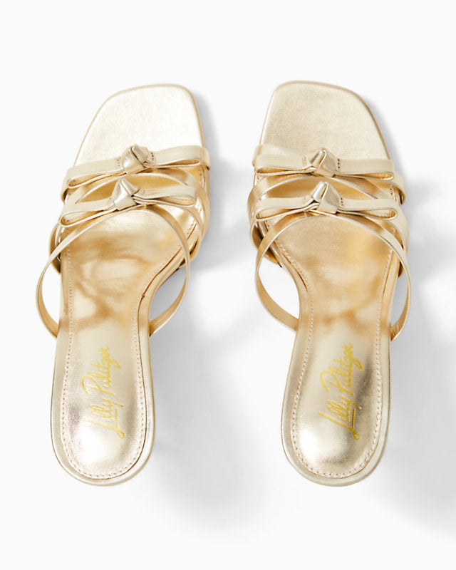 Wanda Slide Sandal - Gold Metallic