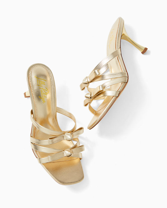 Wanda Slide Sandal - Gold Metallic