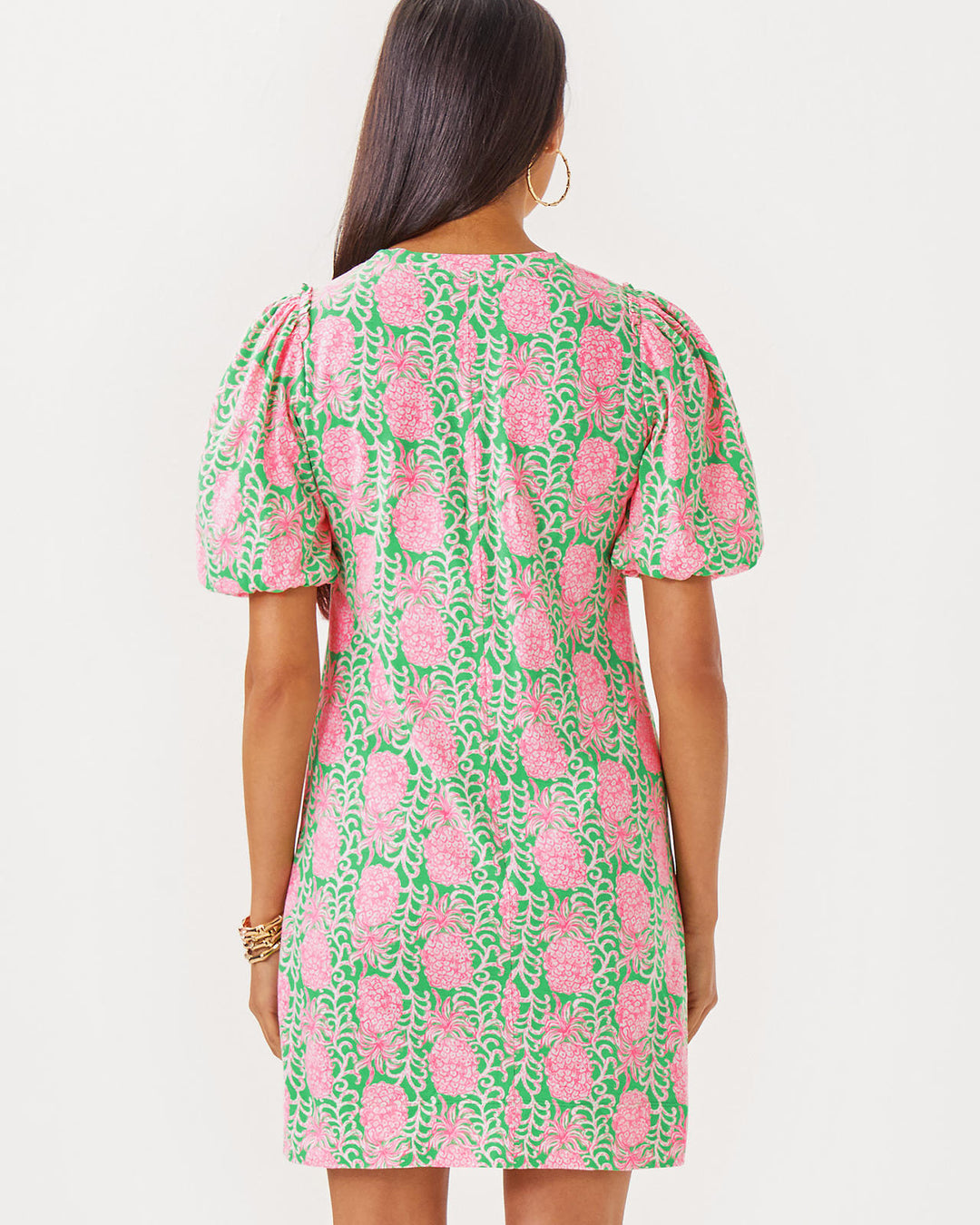 Mercer Dress - Fauna Green Party Like A Pineapple