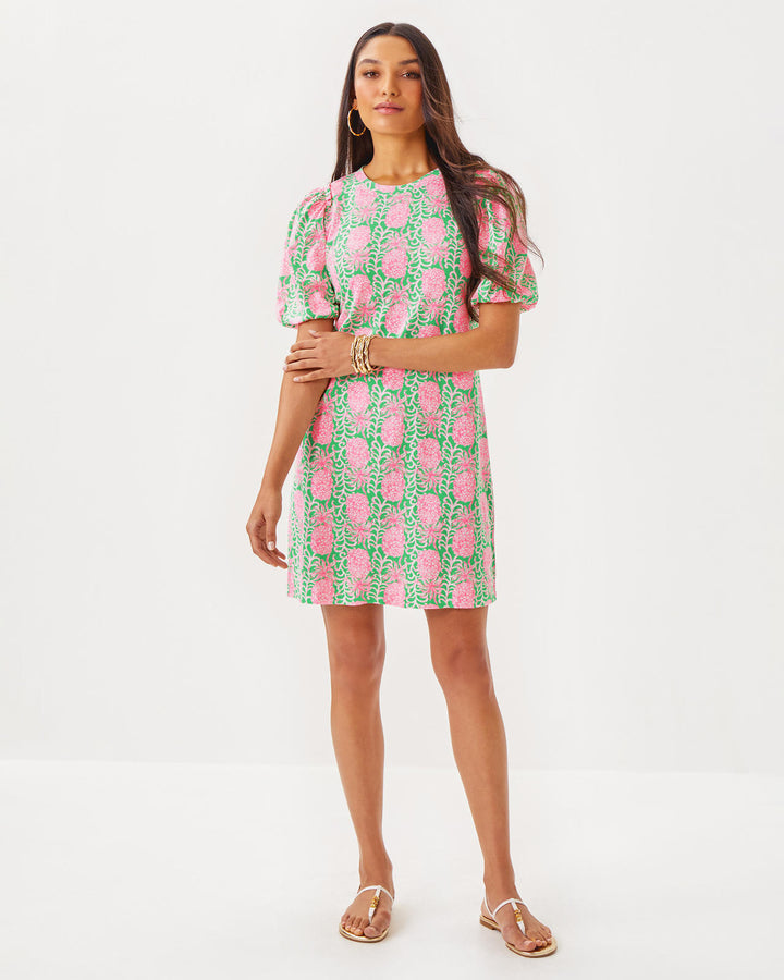 Mercer Dress - Fauna Green Party Like A Pineapple