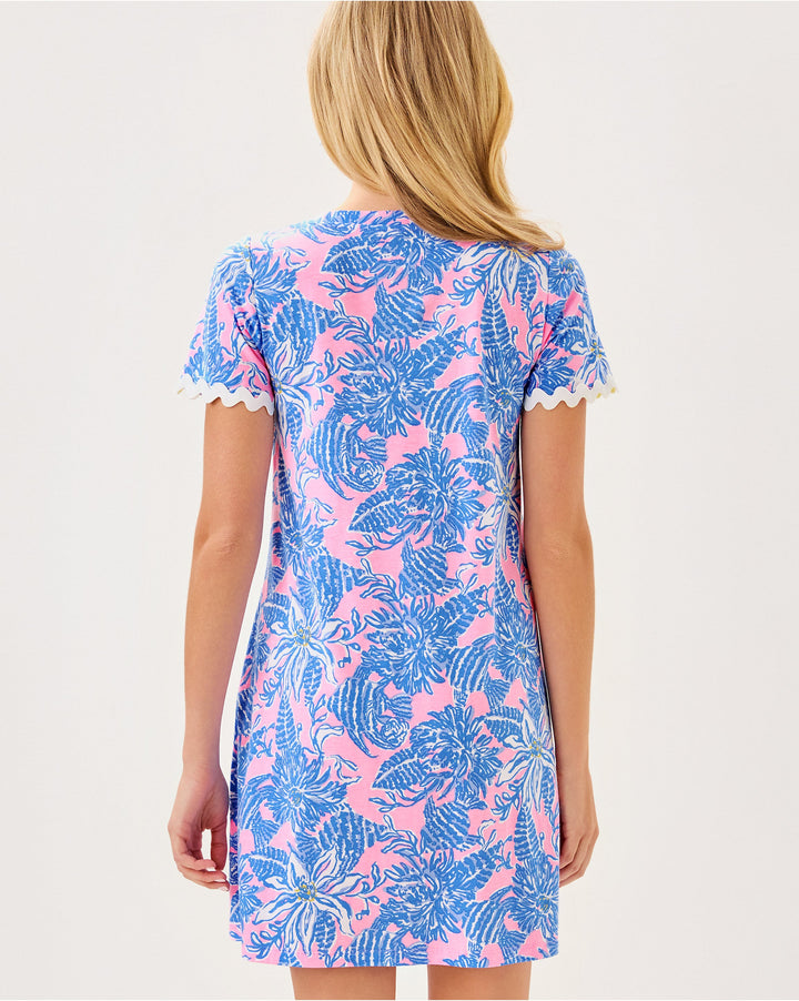 Cody Short Sleeve Dress - Conch Shell Pink Up Scale