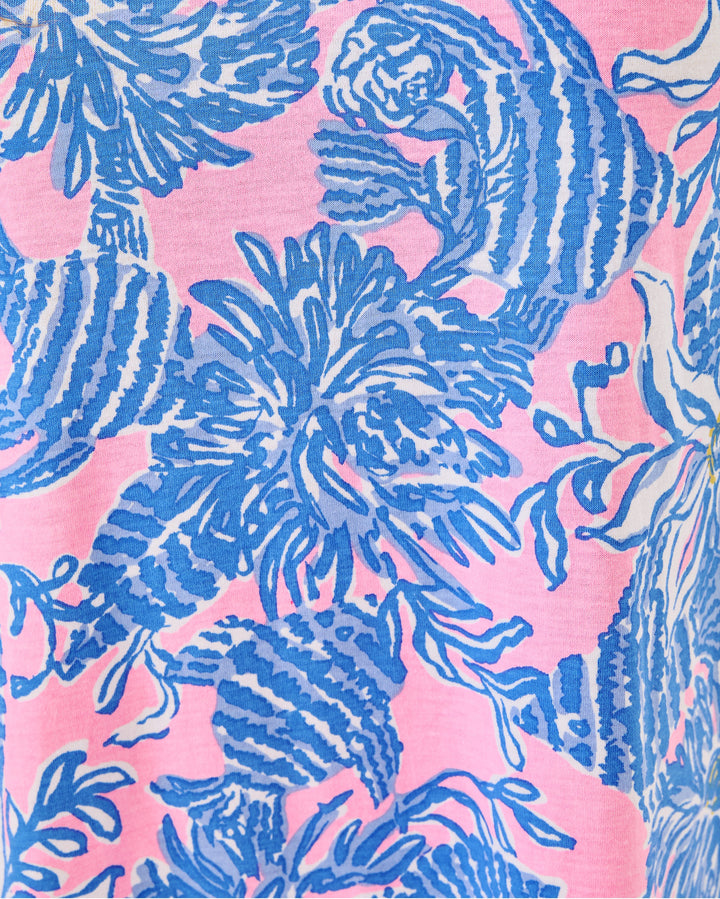 Cody Short Sleeve Dress - Conch Shell Pink Up Scale