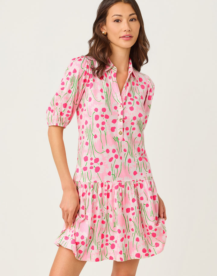 Bingley Dress - Conch Shell Pink Sunny
