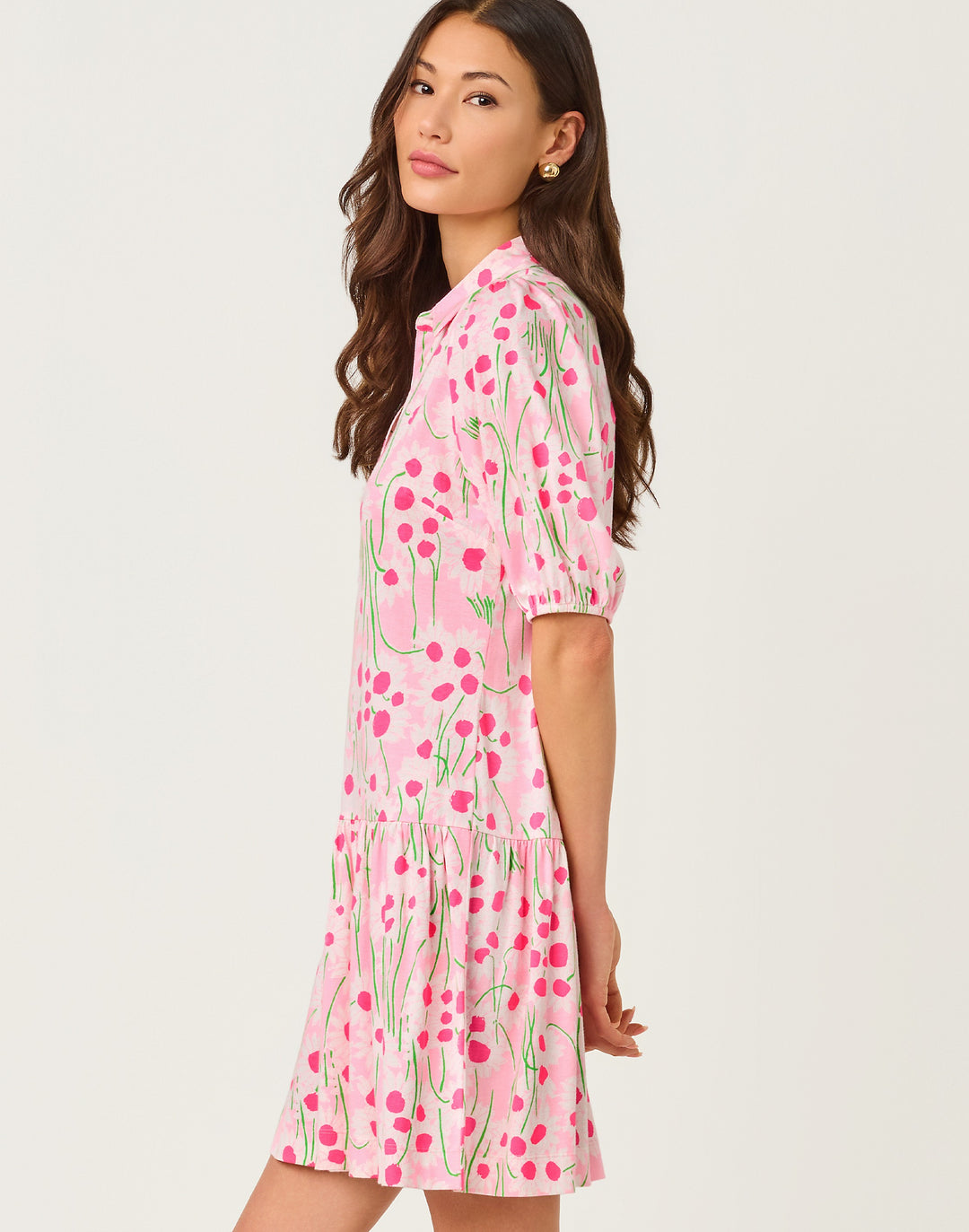 Bingley Dress - Conch Shell Pink Sunny