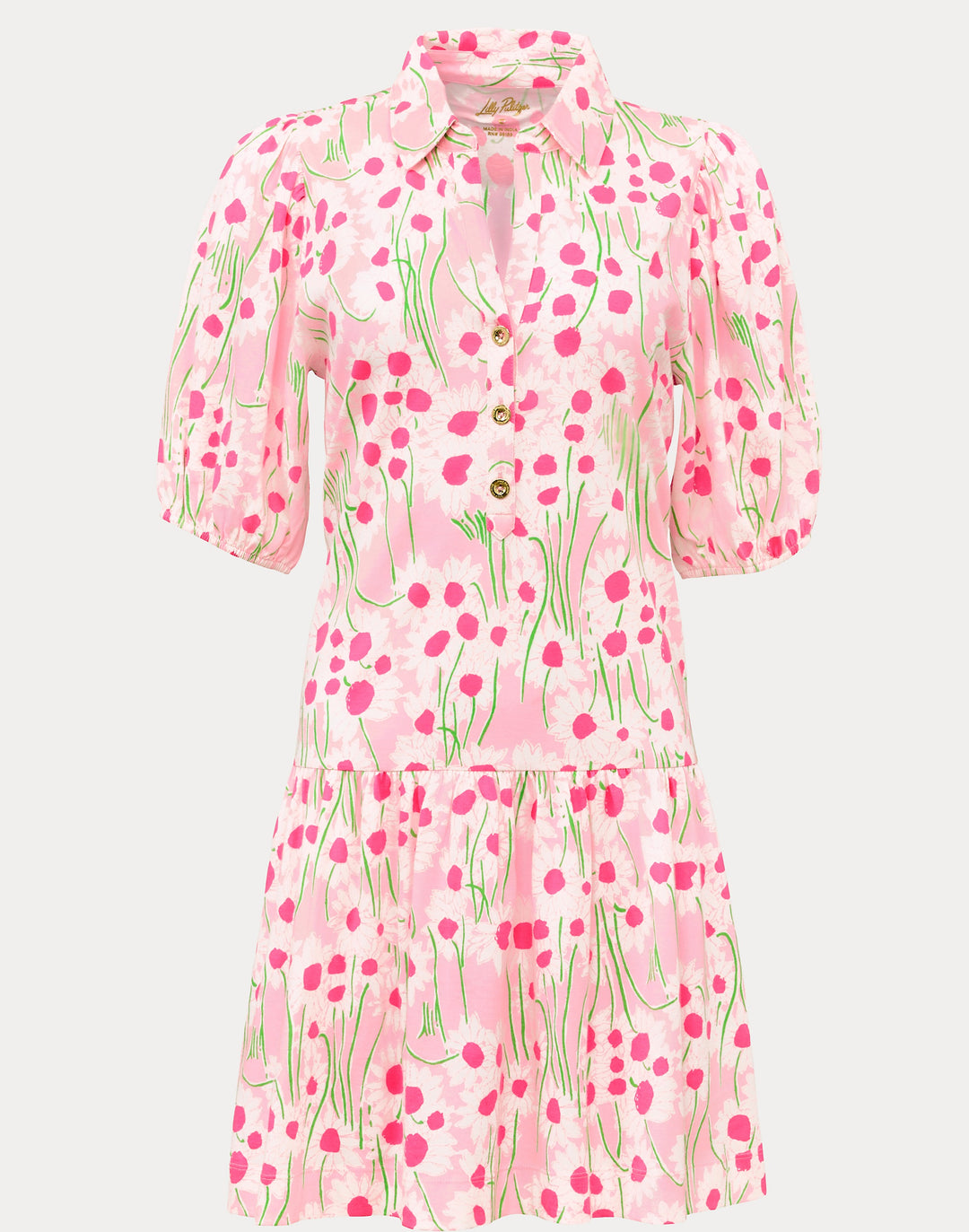 Bingley Dress - Conch Shell Pink Sunny