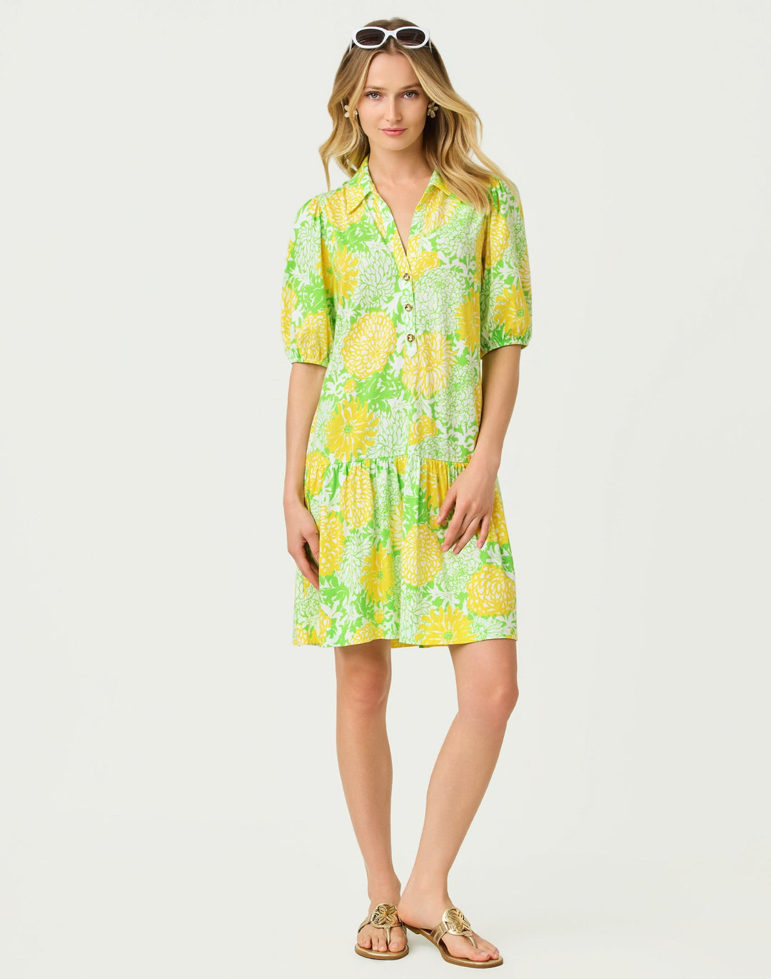 Bingley Dress - Crocodile Green Mumbo Jumbo Peppermint Palm Lou Bingley Dress - Crocodile Green Mumbo Jumbo Peppermint Palm Lou