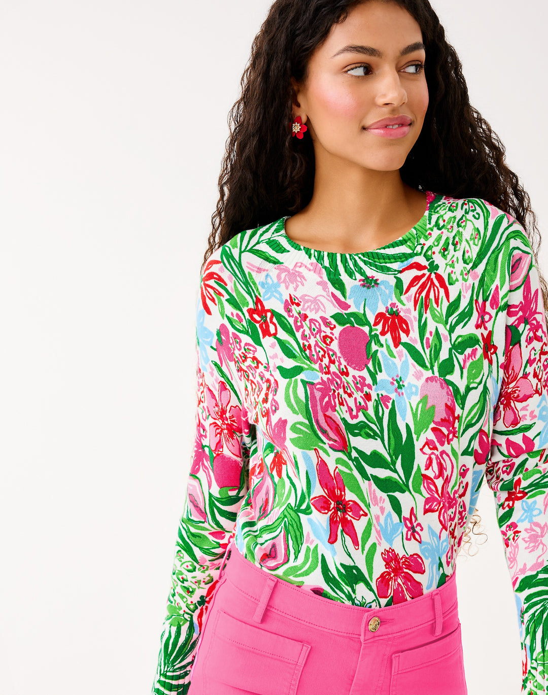 Salima Sweater - Multi Glowing Gardens