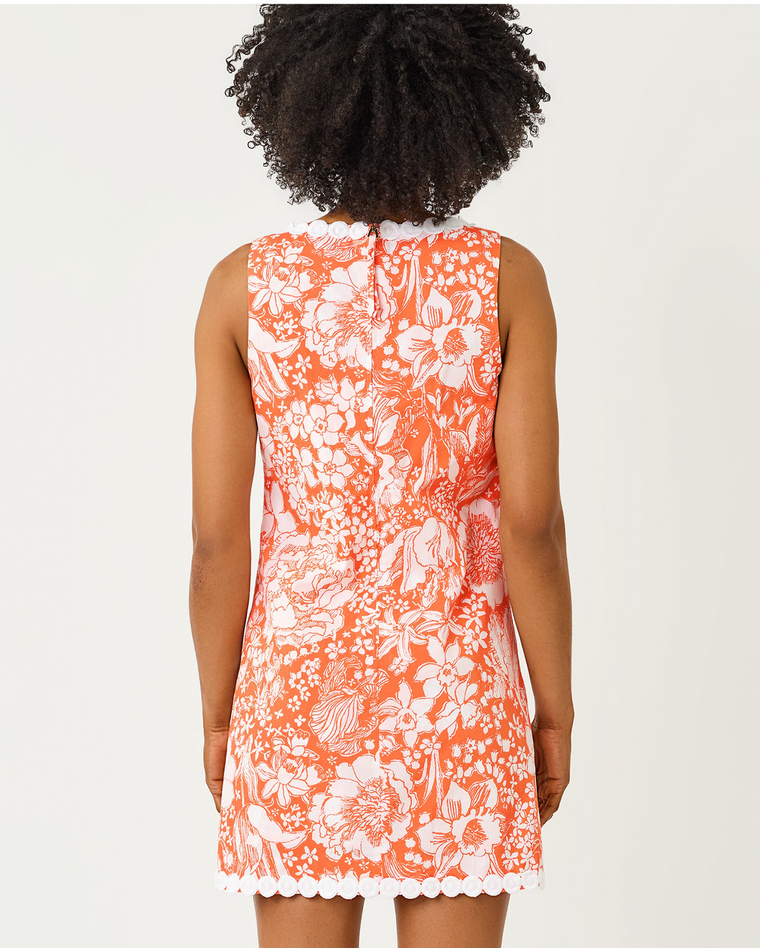 Romey Shift Romper - Sunset Orange Budding Romance