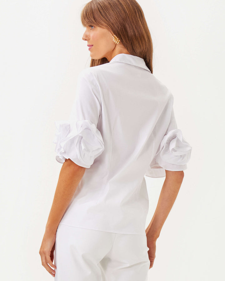 The Flower Lilly Shirt - Resort White