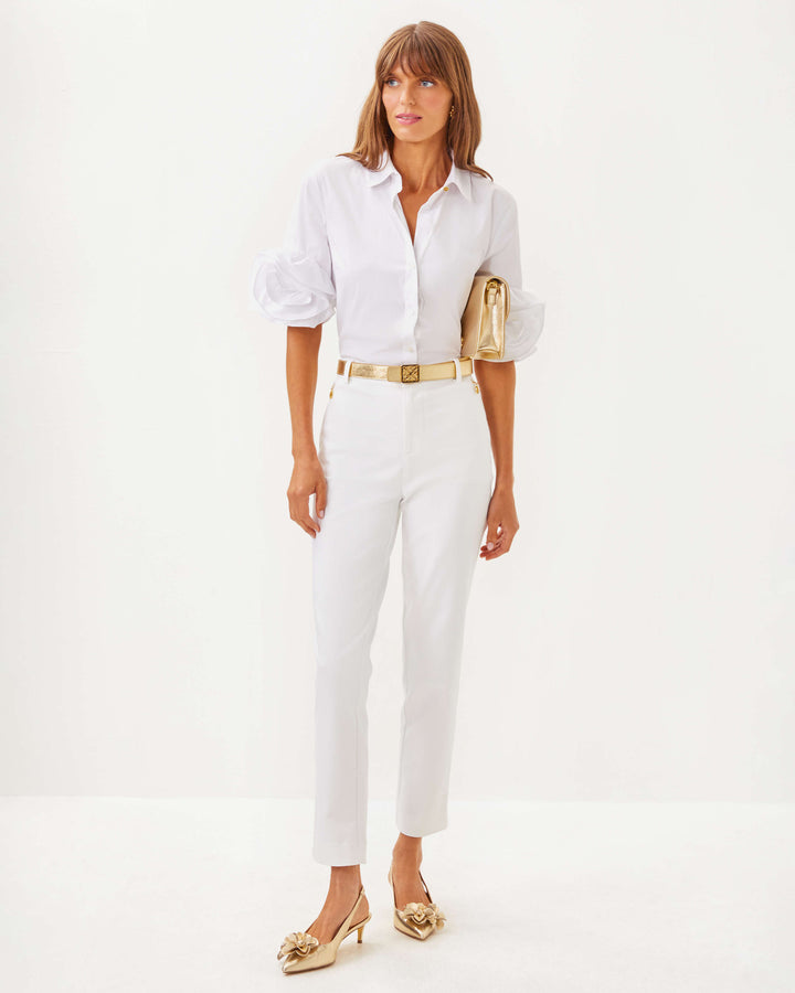 The Flower Lilly Shirt - Resort White