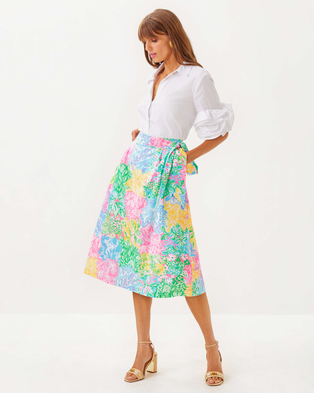 The Flower Lilly Shirt - Resort White