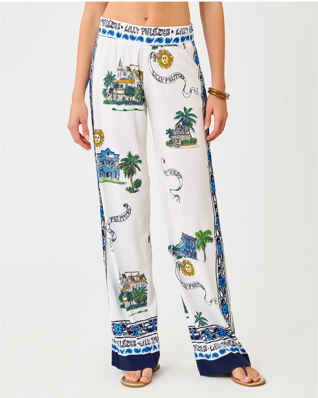 Bal Harbour Stretch Palazzo Pant - Coconut Key West