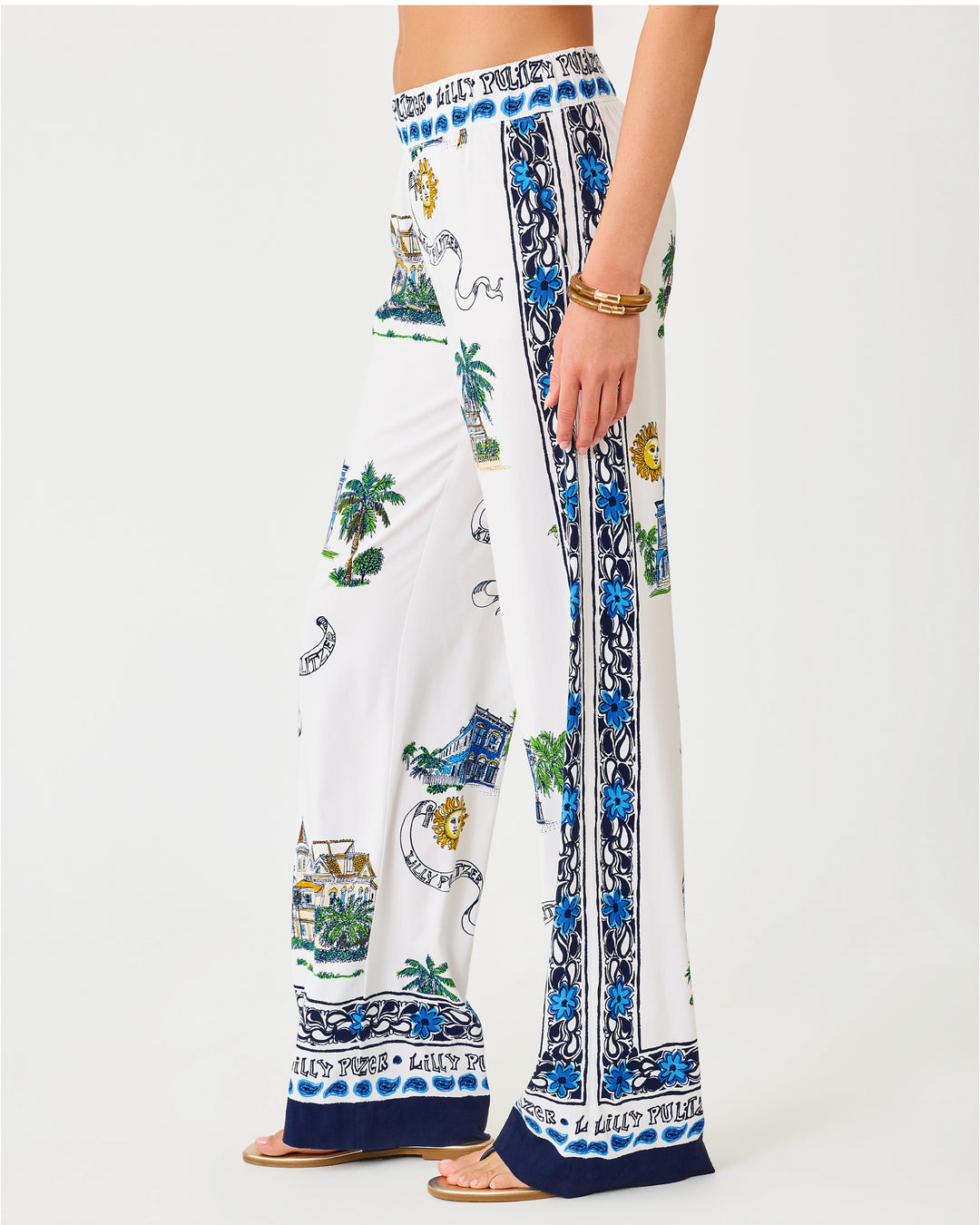 Bal Harbour Stretch Palazzo Pant - Coconut Key West