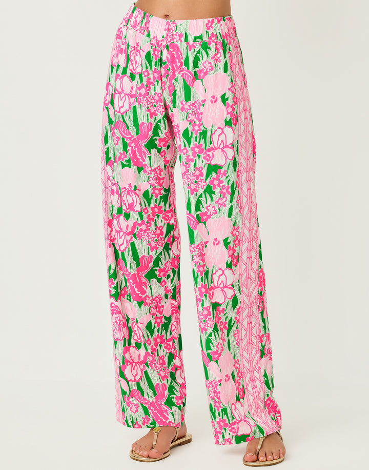 Bal Harbour Stretch Palazzo Pants - Putting Green Hannah