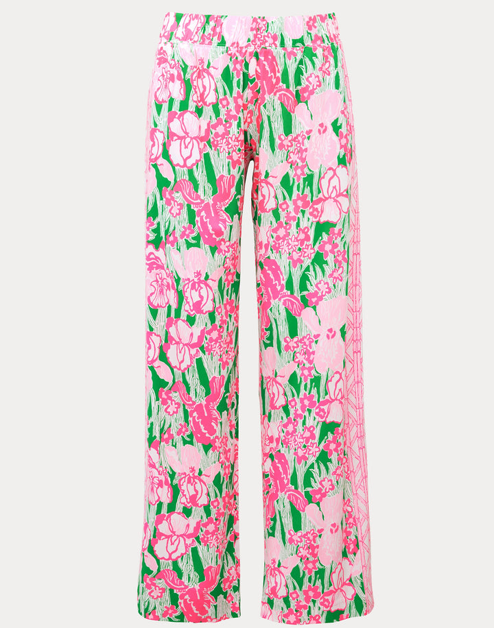 Bal Harbour Stretch Palazzo Pants - Putting Green Hannah