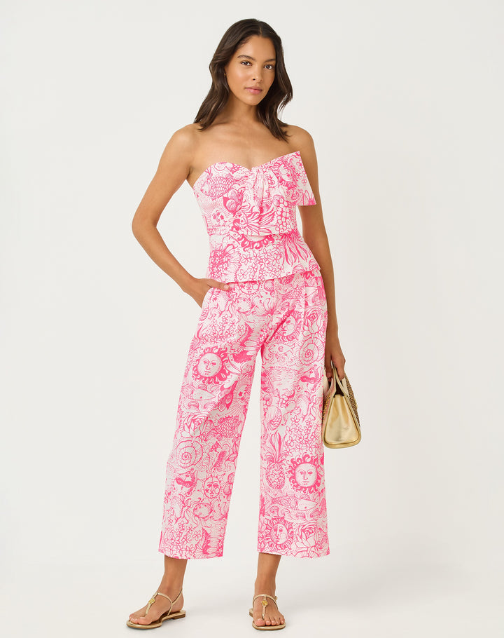 Mandalay Crop Pant - Cherry Blossom Fleur De Lilly