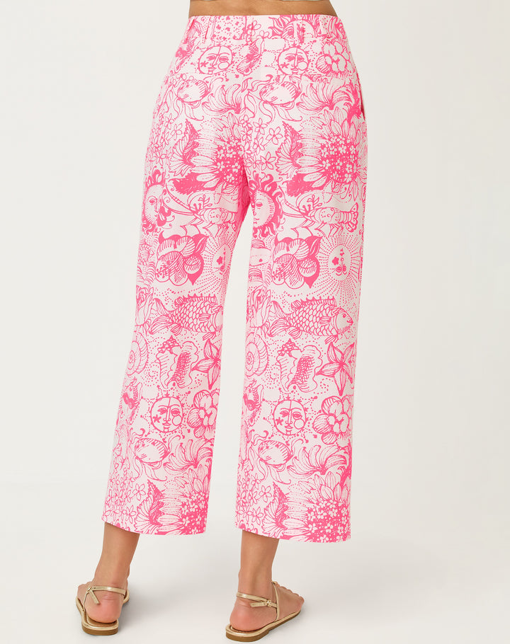 Mandalay Crop Pant - Cherry Blossom Fleur De Lilly