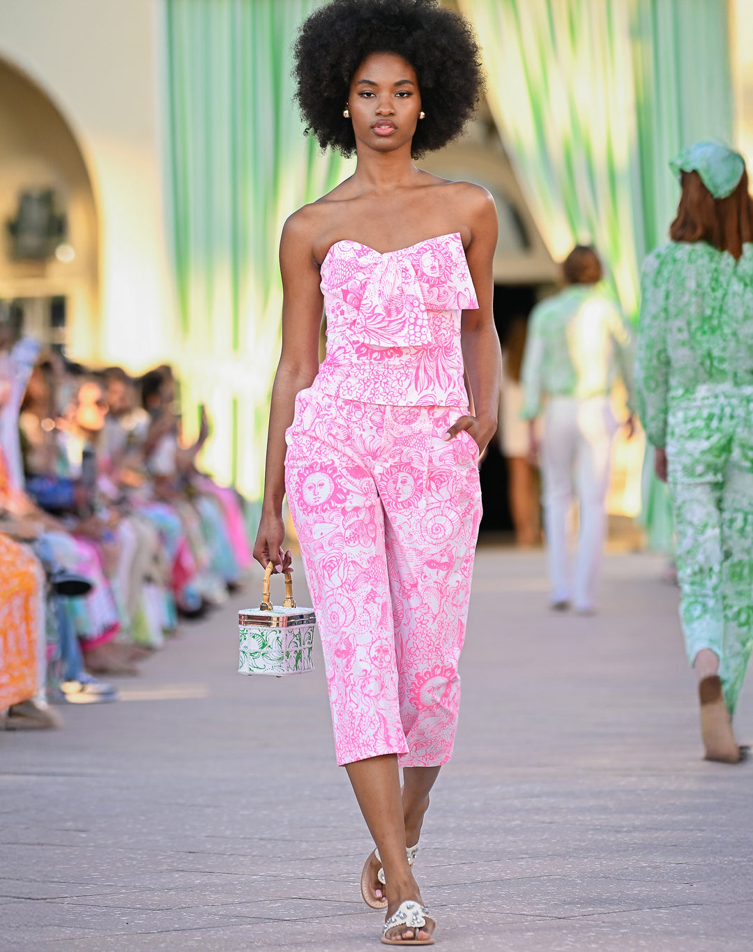 Mandalay Crop Pant - Cherry Blossom Fleur De Lilly