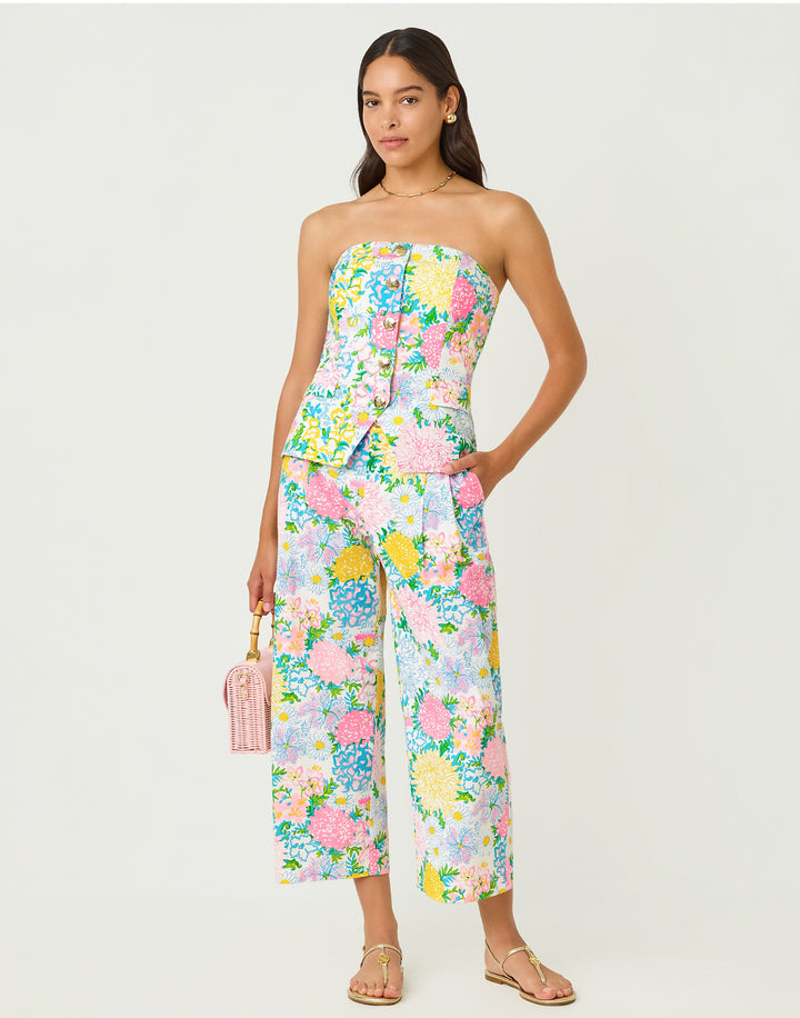 Mandalay Crop Pant - Multi Lilly