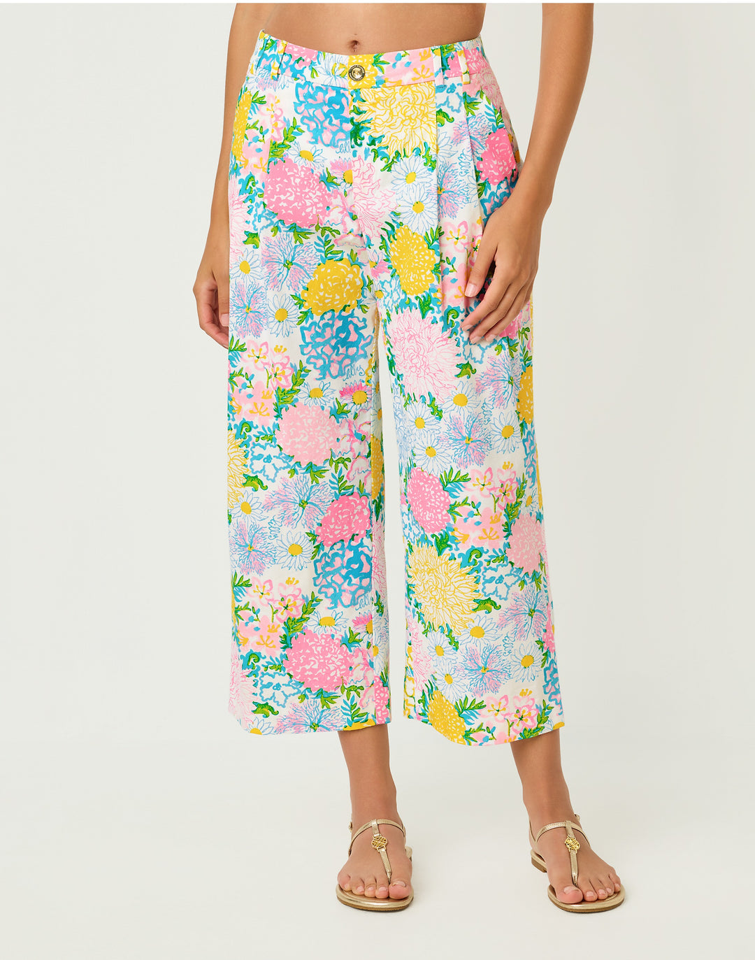 Mandalay Crop Pant - Multi Lilly