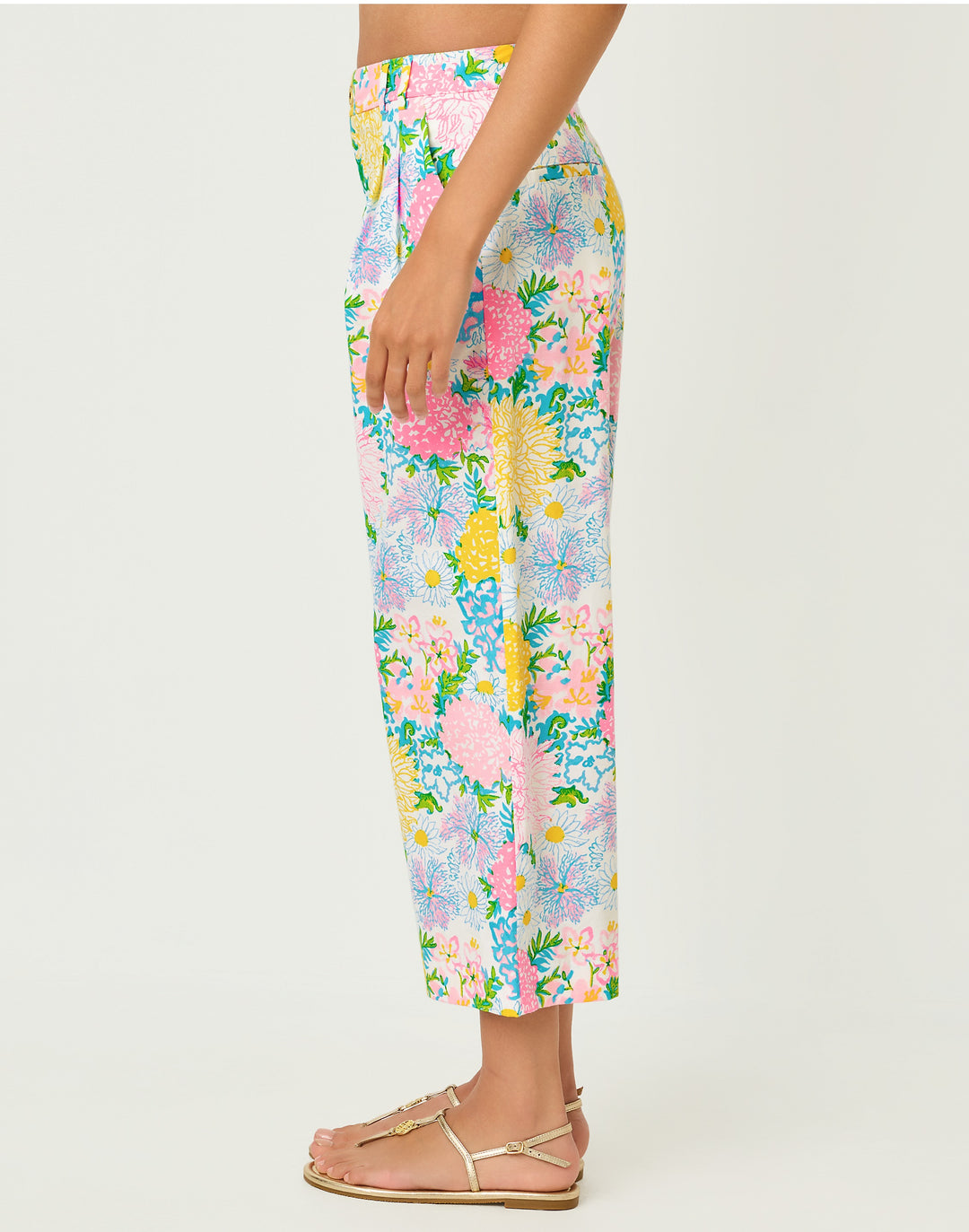 Mandalay Crop Pant - Multi Lilly