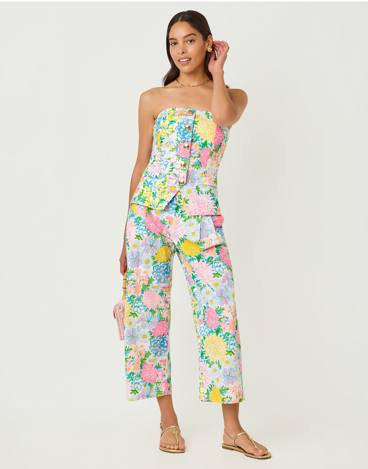Mandalay Crop Pant - Multi Lilly