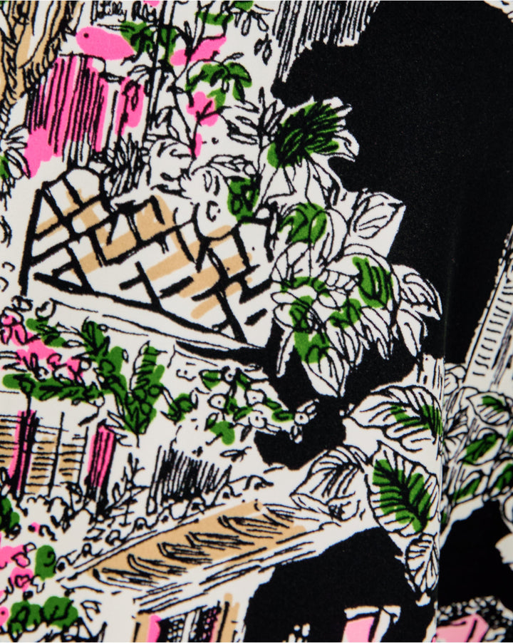 Barcelona High Rise Skort - Onyx Pb Anniversary Toile