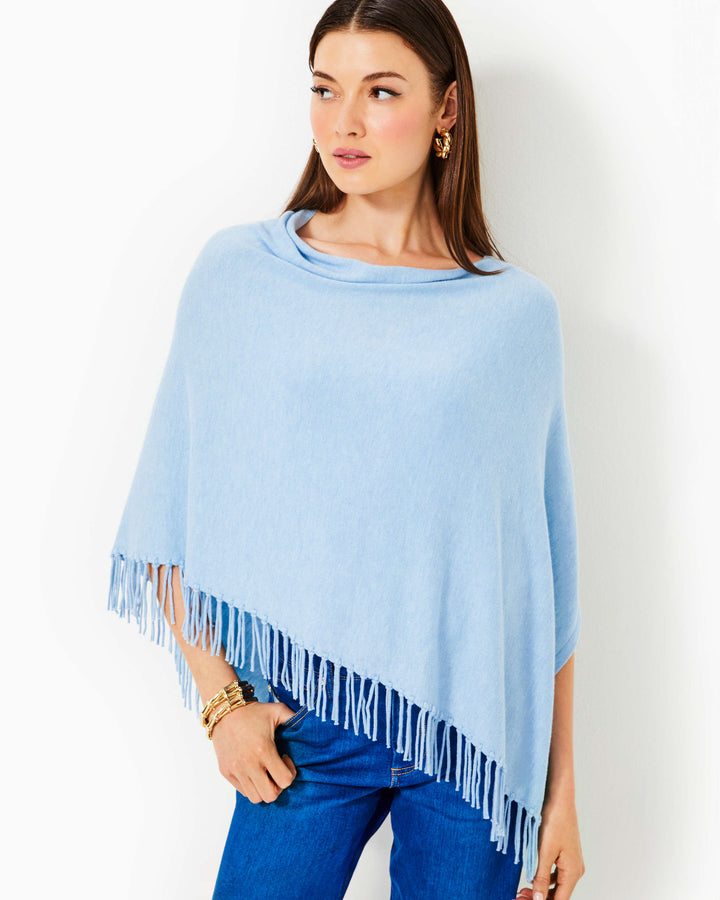 Gato Poncho - Heathered Bonaire Blue