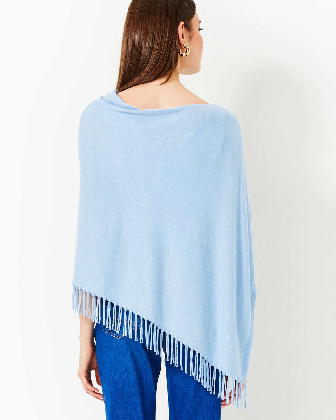 Gato Poncho - Heathered Bonaire Blue