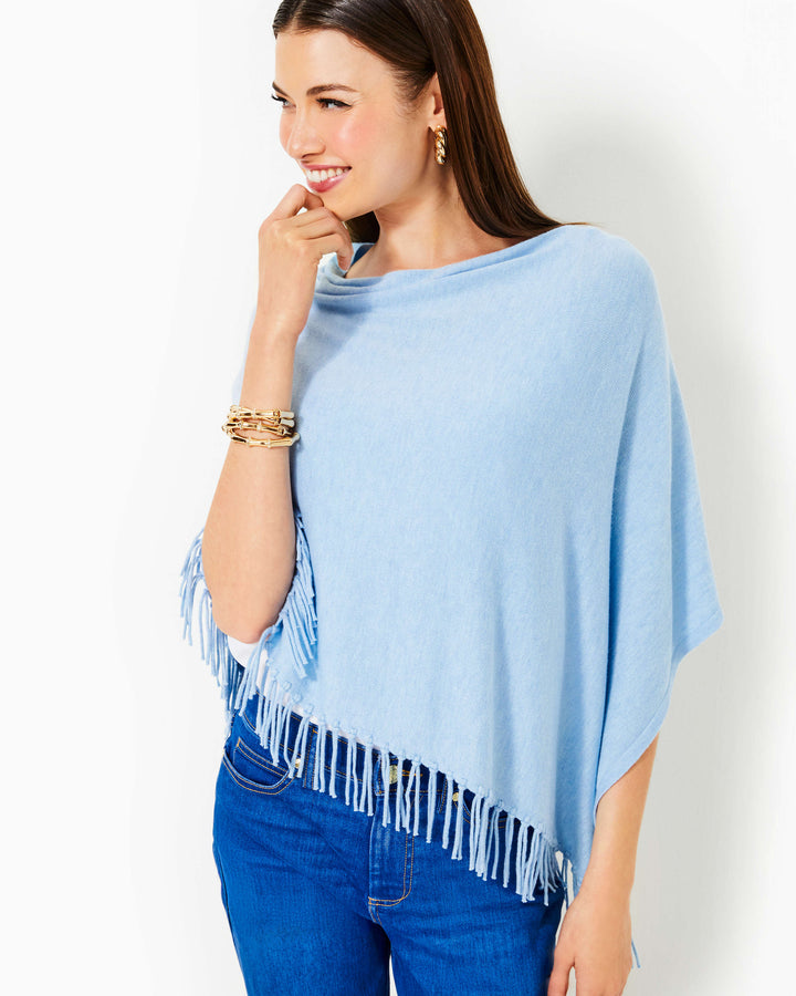 Gato Poncho - Heathered Bonaire Blue