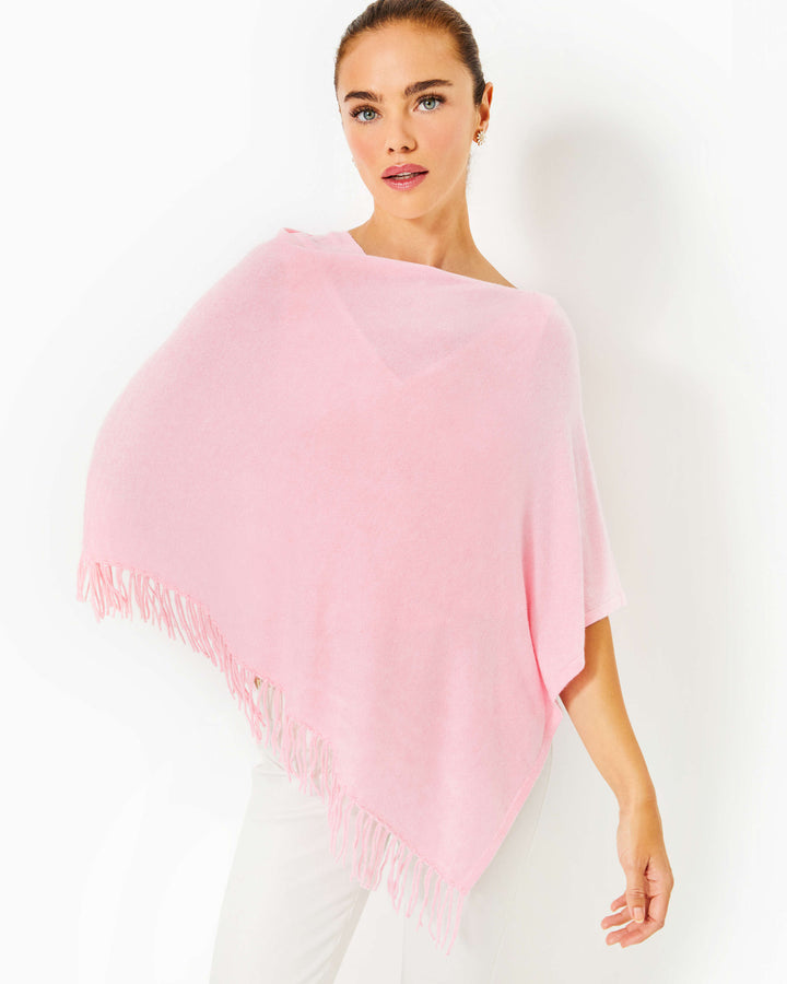 Gato Poncho - Heathered Conch Shell Pink